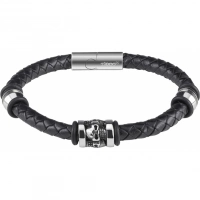 Браслет Zippo Three Charms Leather Bracelet 3 с шармами (20 см) купить в Нижневартовске